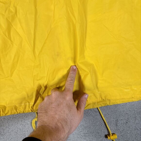 VNTG The Disney Catalog One Size Fits Most Yellow Rain Coat Packable MickeyMouse - Picture 10 of 14